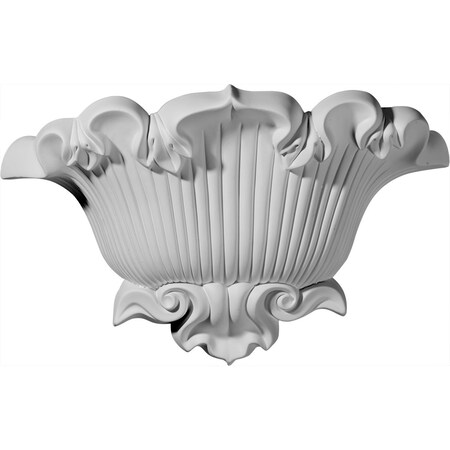 Ekena Millwork 15"W x 4 5/8"D x 9 5/8"H, Shell Sconce SCO15X04X09SH